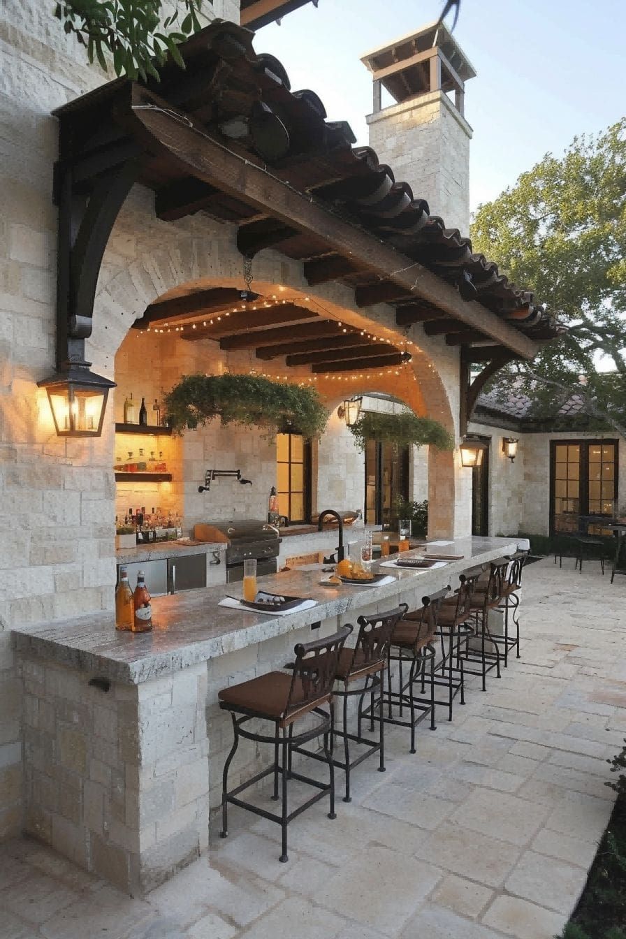 The convenience of an outdoor kitchen for your backyard gatherings