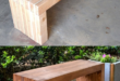 wooden garden benches