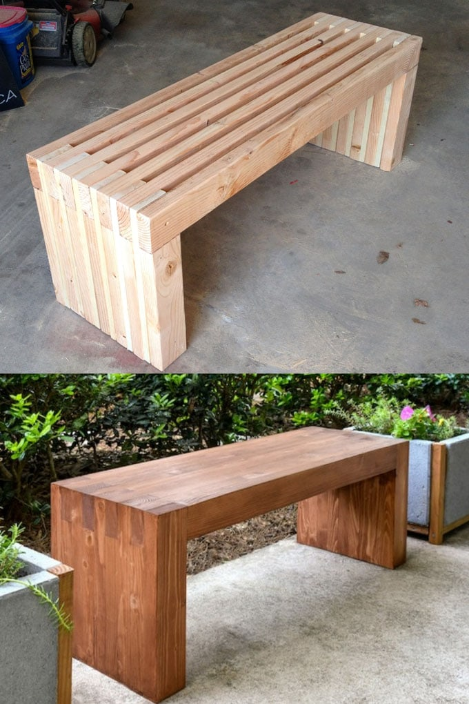 wooden garden benches