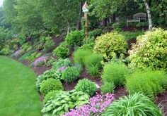 landscaping on a slope