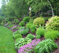 landscaping on a slope