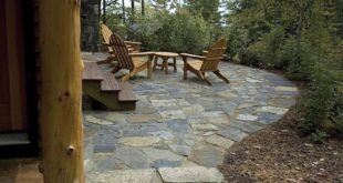 flagstone patio design