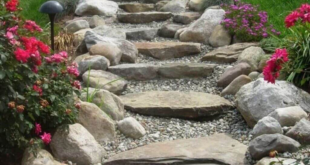 landscaping steps on a slope