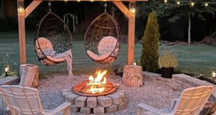 backyard ideas with fire pit