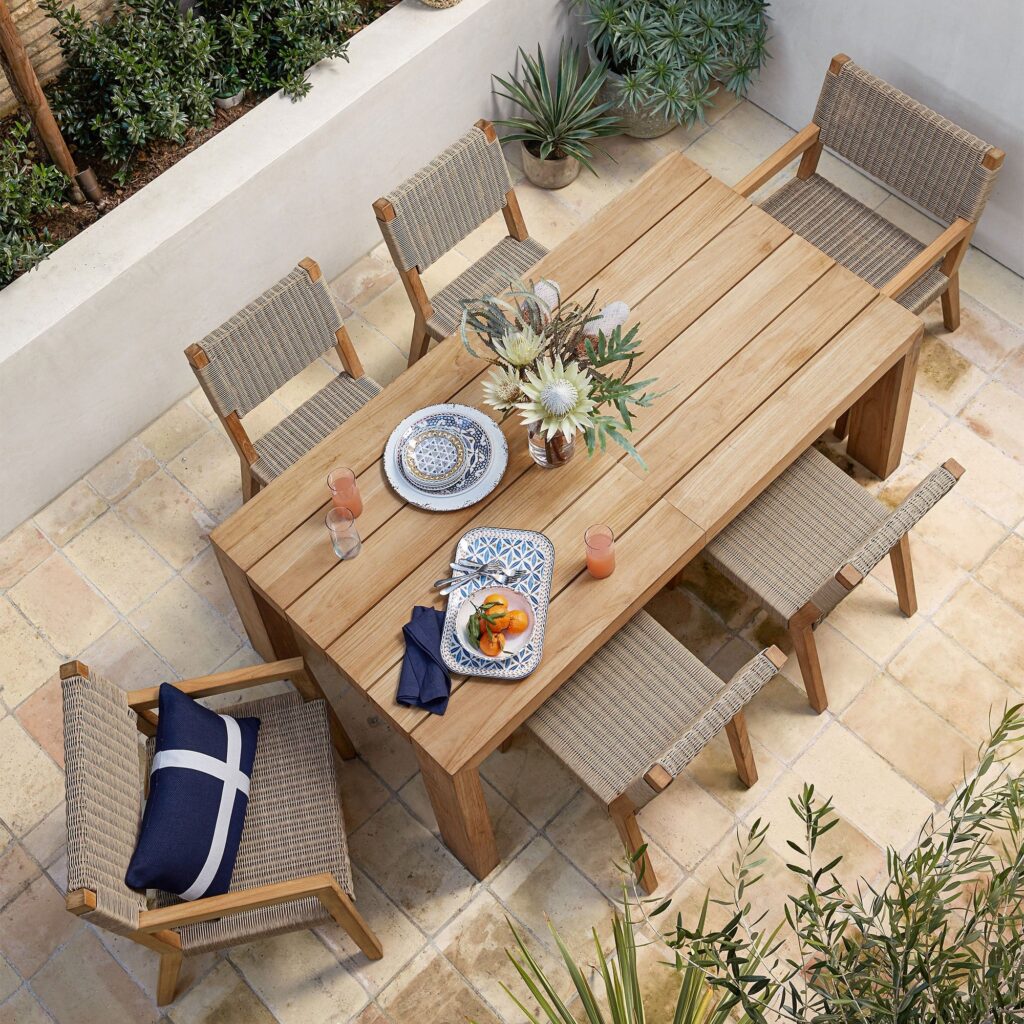 patio table and chairs