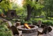 backyard ideas with fire pit