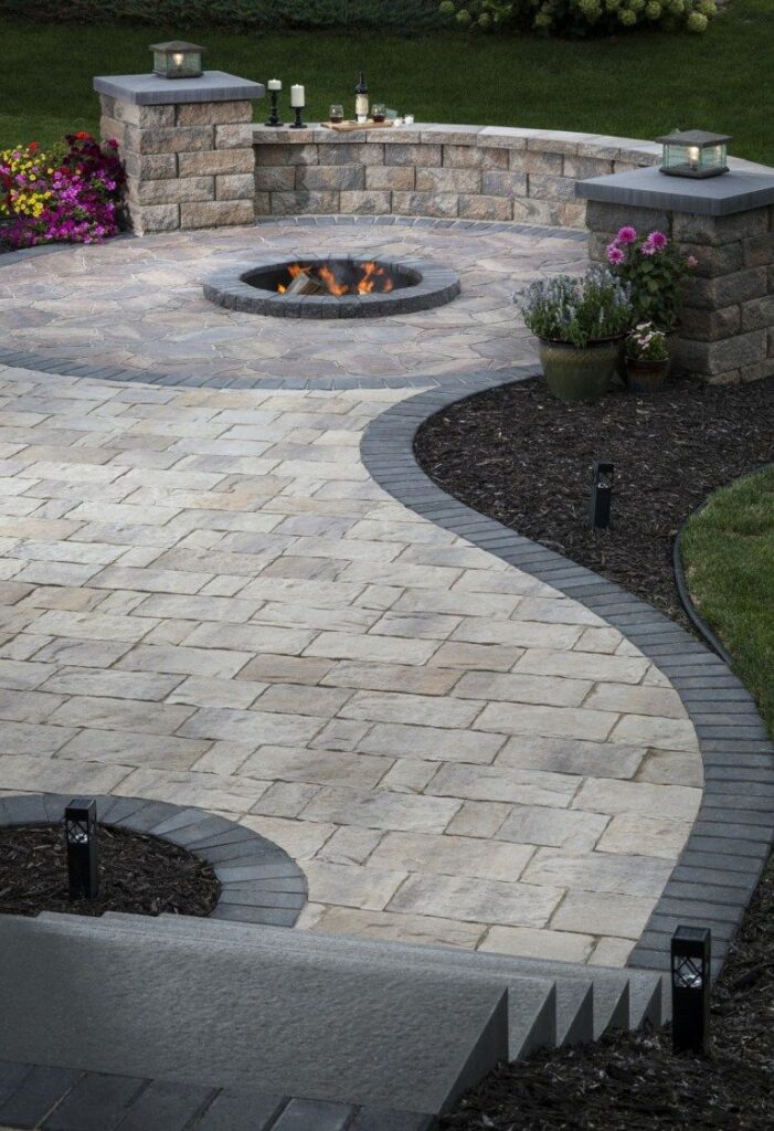 patio ideas with pavers