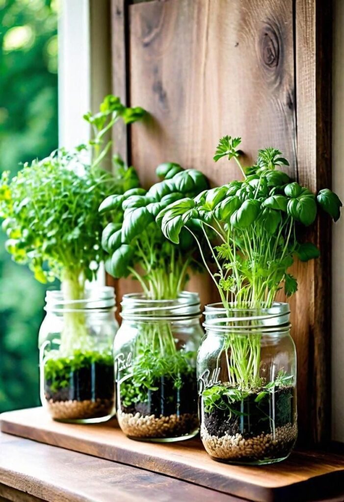 herb garden outdoor planter