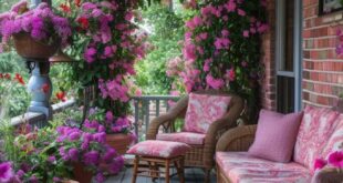 spring porch decor