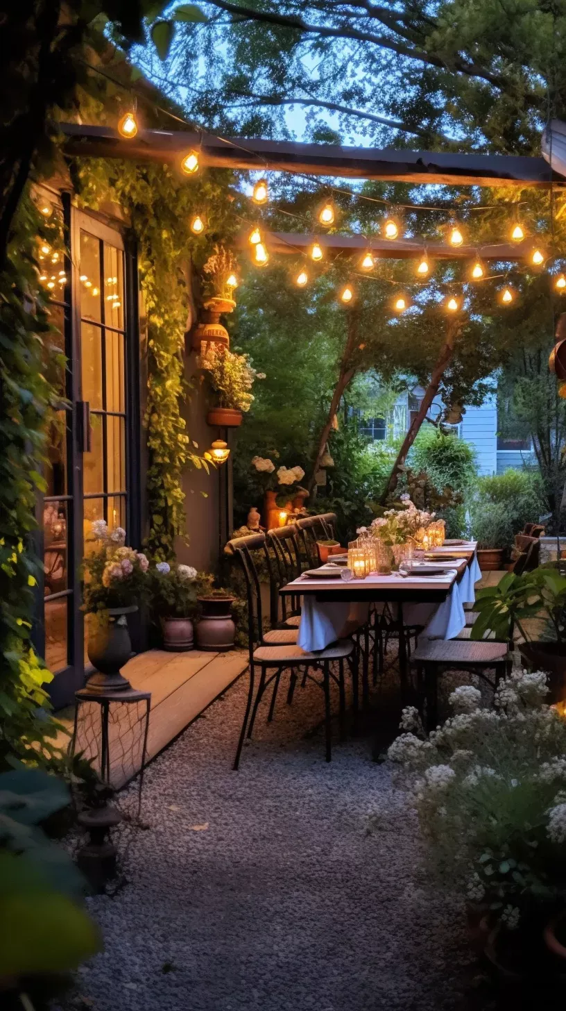 Transform Your Small Garden with Creative
Lighting Ideas