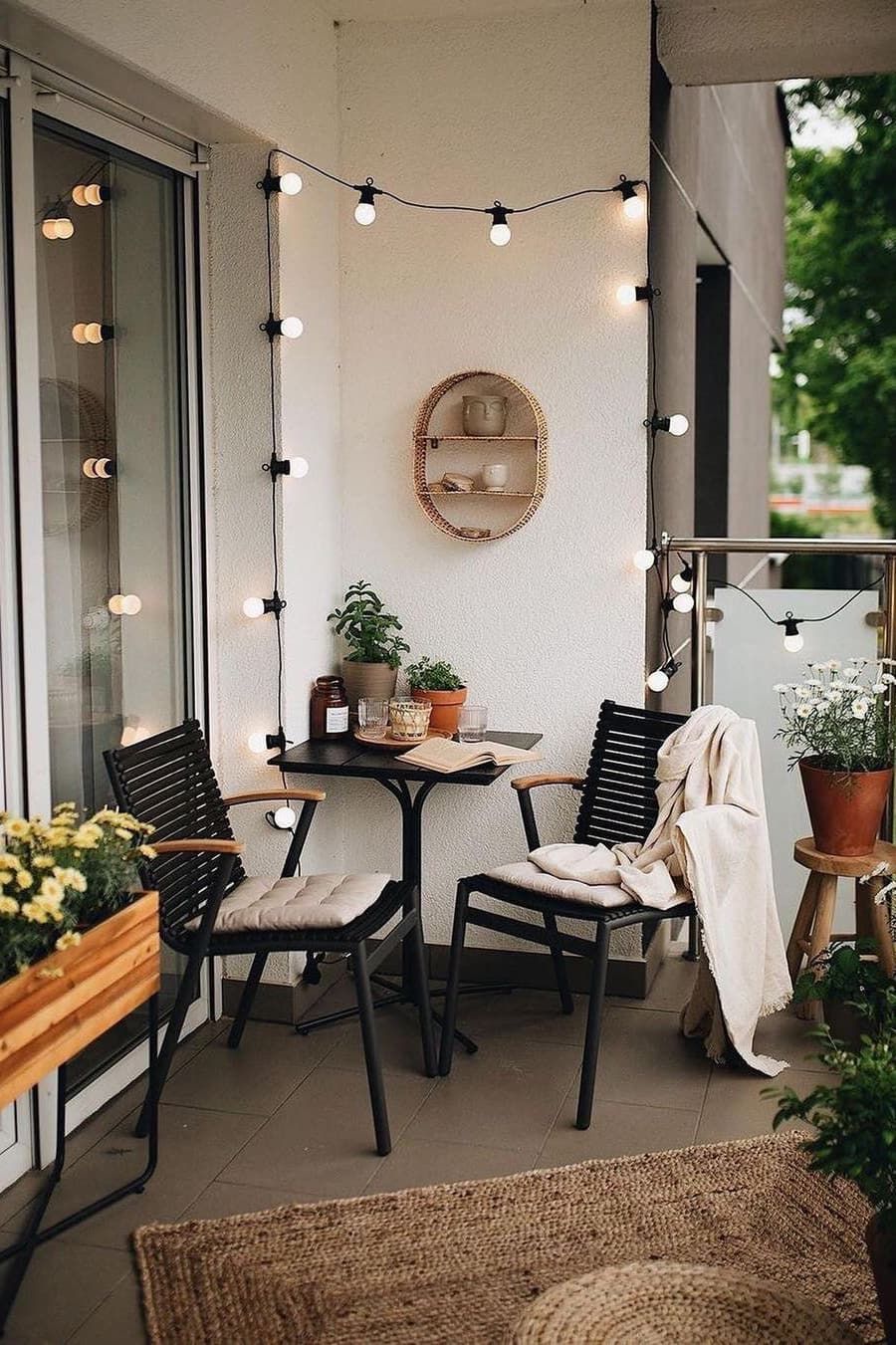 Transform your apartment patio into a cozy outdoor haven