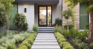 modern landscape design front yard