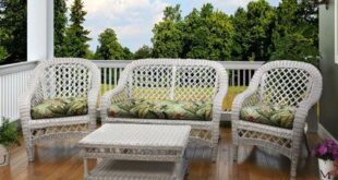 white wicker patio furniture