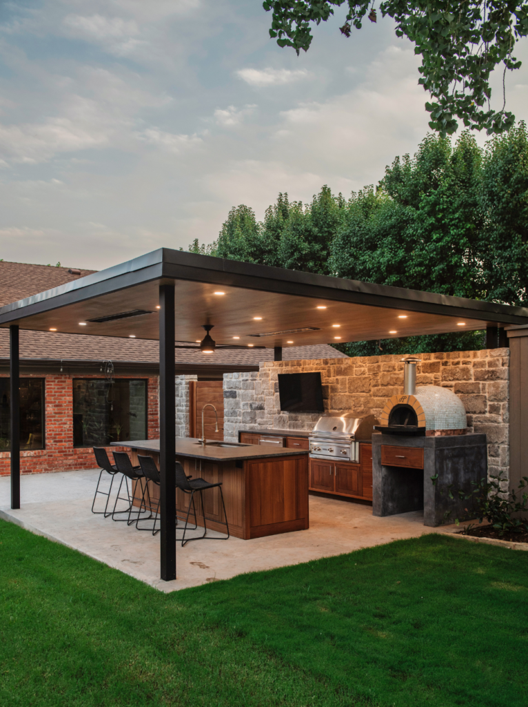 backyard kitchen