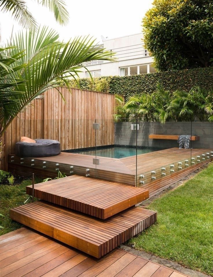 backyard ideas with pool