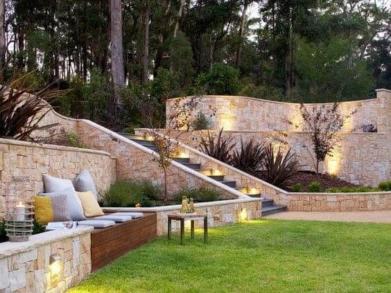 Creative Backyard Landscape Designs for Hilly Terrain