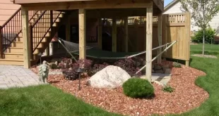 landscaping under deck