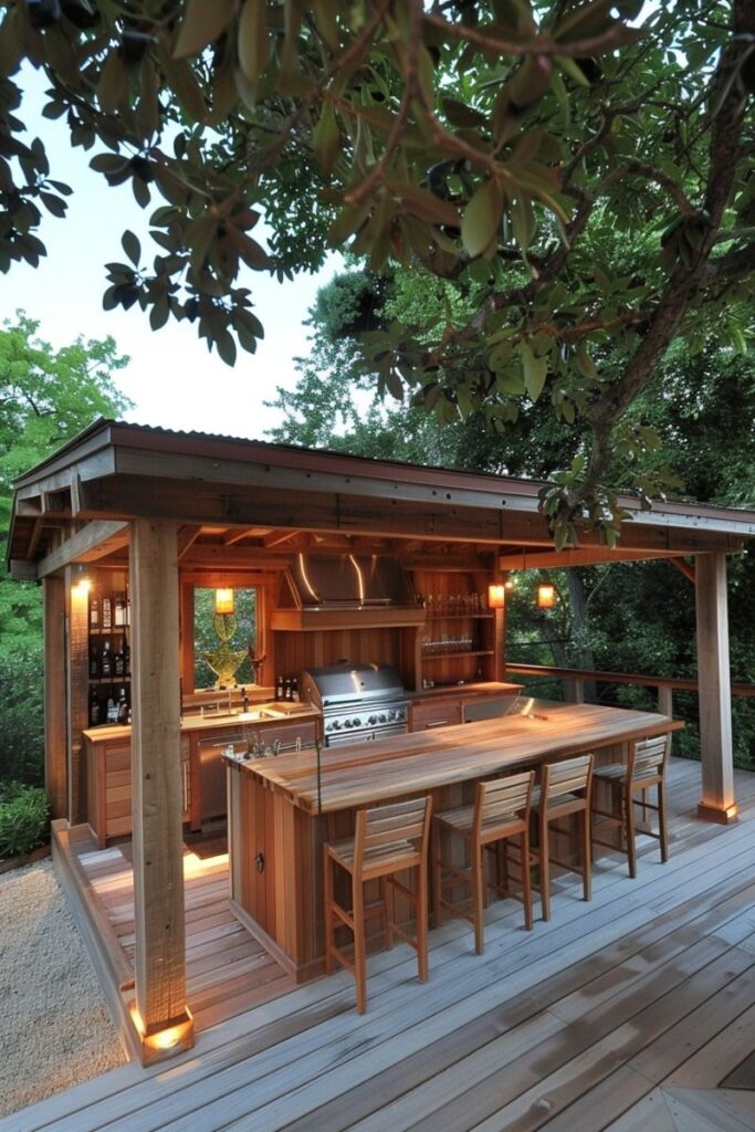 backyard kitchen