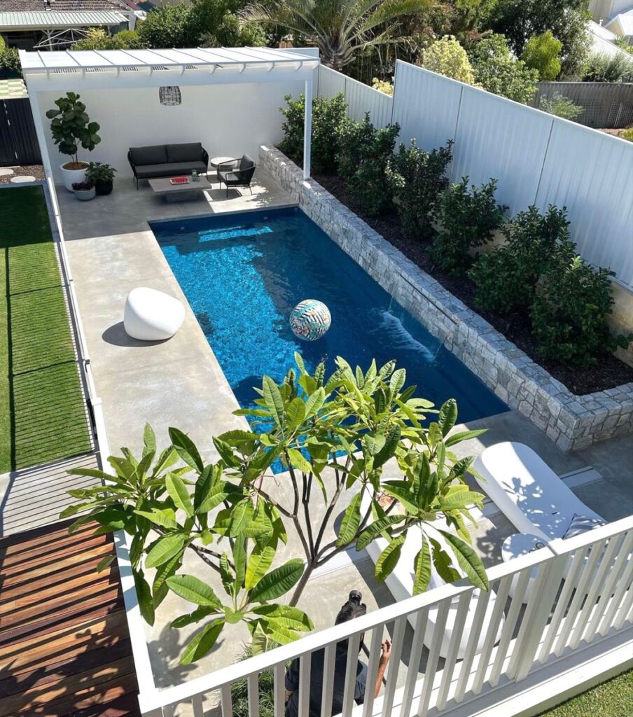 patio ideas with pool