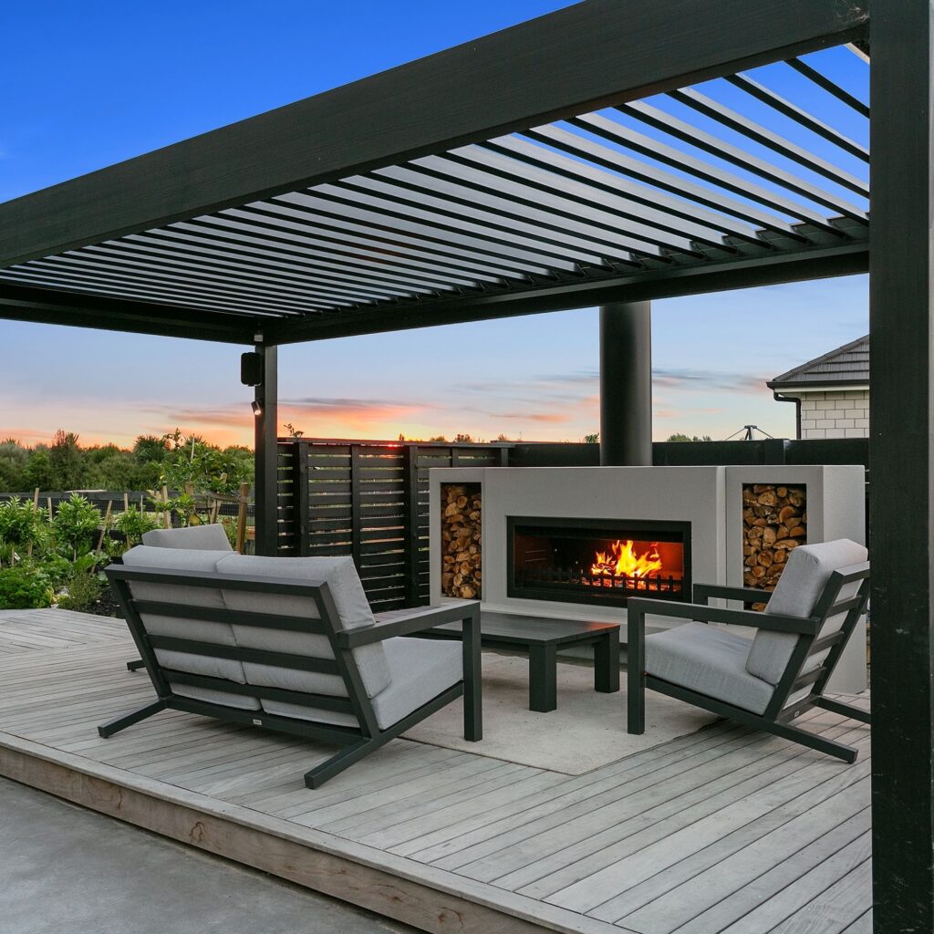 outdoor fireplace designs