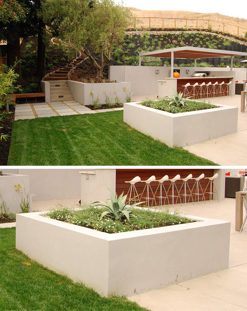 garden planter concrete