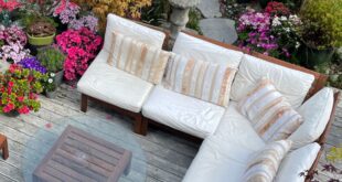 rattan garden sofa