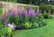 raised flower beds in front of house