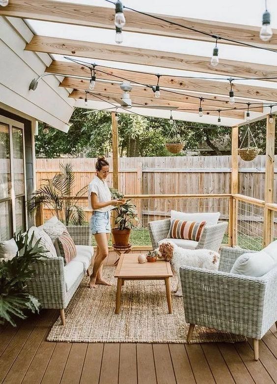 Patio Ideas | Patio deck designs, Patio design, Budget pat