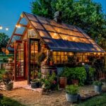 Greenhouse with Old Windows | Outdoor greenhouse, Rustic .