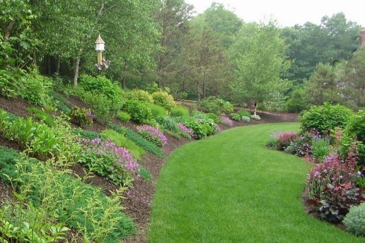 The Challenge of a Hill . . . | Backyard hill landscaping, Sloped .