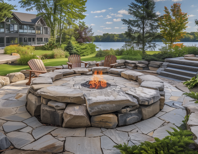 10 Backyard Fire Pit and Fireplace Ide