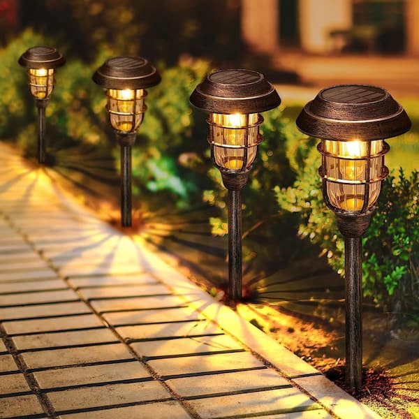 Cubilan Solar Outdoor Lights, Bright Solar Pathway Lights Outdoor .