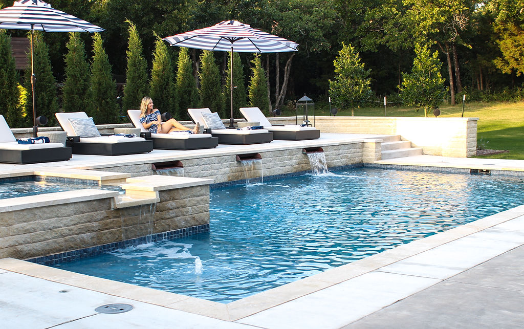 Outdoor Patio Decorating Ideas + the Pool Reveal | Curls and Cashme