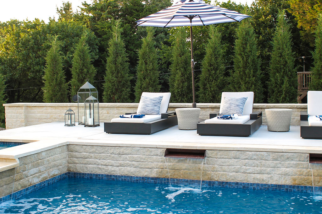 Outdoor Patio Decorating Ideas + the Pool Reveal | Curls and Cashme