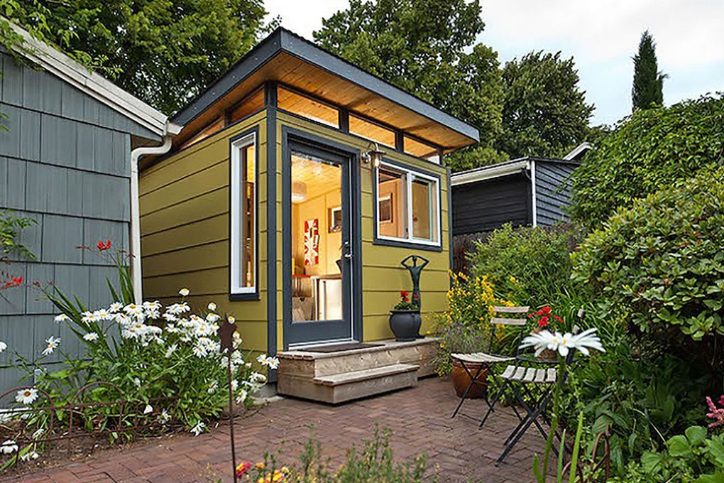 Desperate for space? A fancy backyard shed can help you spread out .