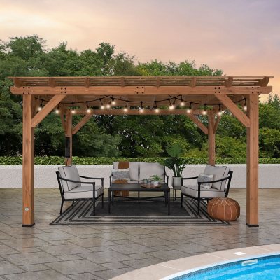 Backyard Discovery 14' x 10' Delray Cedar Pergola - Sam's Cl