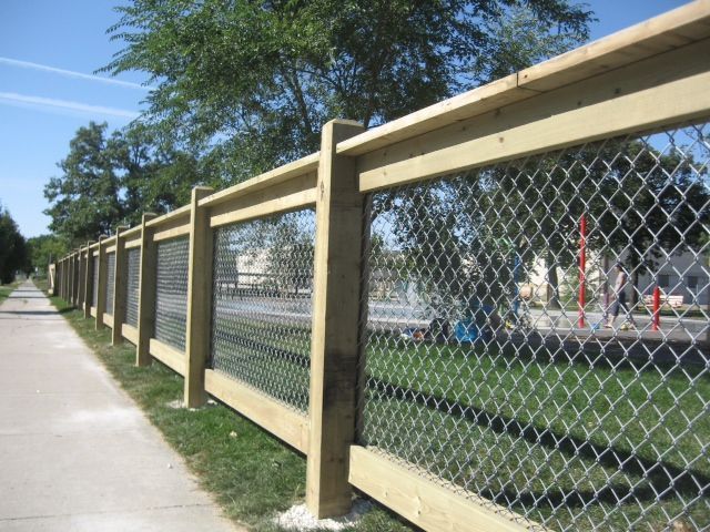 Wood Chainlink Fence - Enhance Your Backyard with Sty