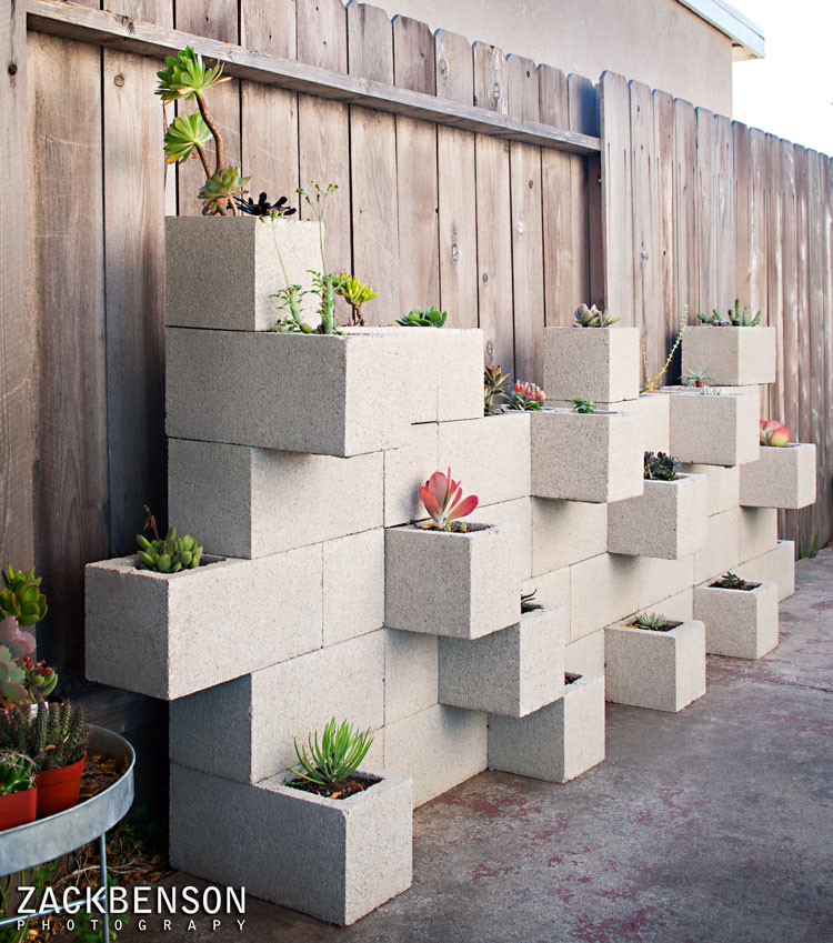 Cinder Block Fence - Photos & Ideas | Hou