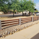 DIY Movable Fence with Cinder Block Pos