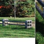 Stylish Cinder Block and Wood Fence Ide