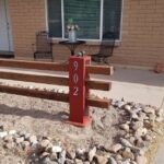 Cinder Block Fence With 4x4's | Hometa