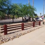 Cinder Block Fence With 4x4's | Hometa