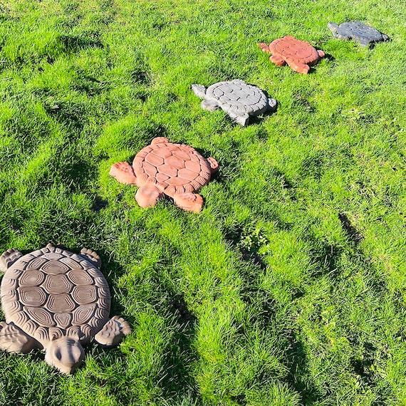 AUTUMN Turtle Stepping Stone Mold, Concrete Cement Mold, Stepping .