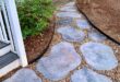 DIY Large Concrete Stepping Stones Shaped Like Natural Stone .