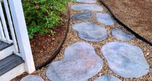 DIY Large Concrete Stepping Stones Shaped Like Natural Stone .