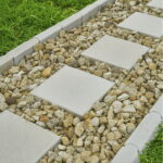 Pavestone 16" Square Limestone (White) Concrete Stepping Stone .