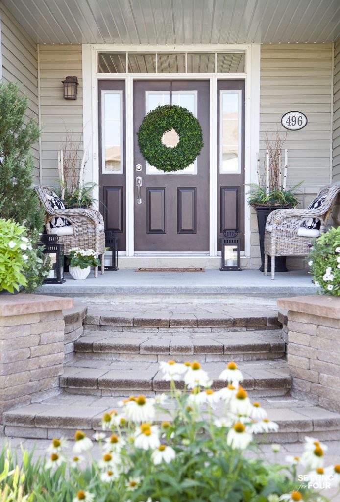 Summer Front Porch Decor Ideas - Setting For Four Interio