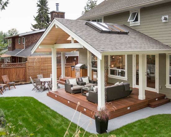 Traditional Patio Covered Patio Design, Pictures, Remodel, Decor .