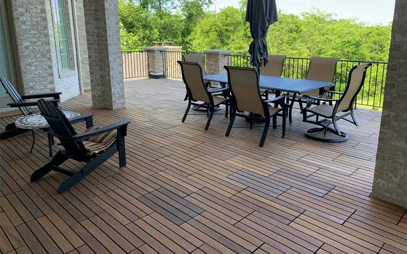 Interlocking Ipe Wood Deck Tiles from Archatrak | Quick and Easy .