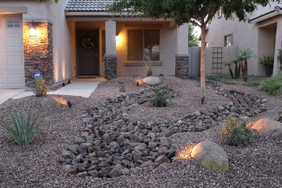 Low Maintenance Front Yard Landscaping | Front yard desert .